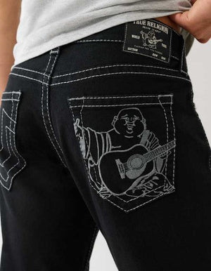 True Religion Ricky Bigt Nf Buddha Embr 34In 2Sb Black Rinse