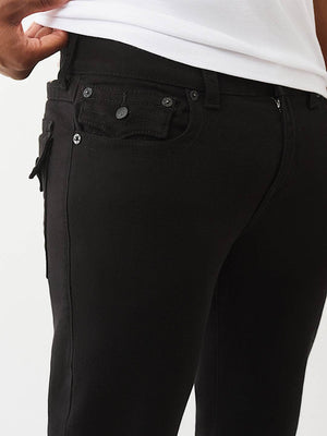 True Religion Jeans Ricky Flap Sn 32 Inseam Body Rinse Black