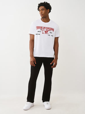 True Religion Jeans Ricky Flap Sn 32 Inseam Body Rinse Black
