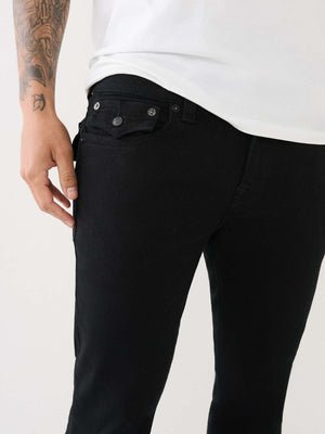 True Religion Jeans Rocco Flap Sn 32 Inseam Body Rinse Black