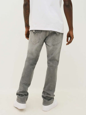 True Religion Jeans Ricky Sn Flap 34IN Chalk Grey Wash