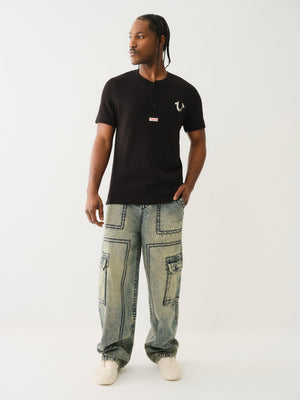 True Religion Big T Cargo Pant Elizabeth St Medium Wash