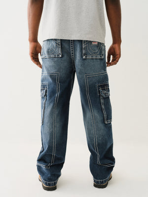 True Religion Big T Cargo Pant Dark Rebel Race Wash