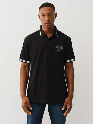True Religion Polo Big T Horseshoe Jet Black