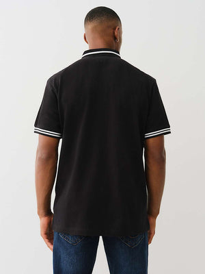 True Religion Polo Big T Horseshoe Jet Black
