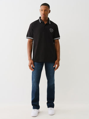 True Religion Polo Big T Horseshoe Jet Black