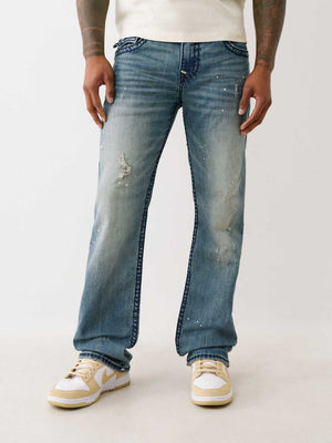 True Religion Ricky Super T Trpl Hs Flp 34In Medium Wash With Rips