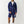True Religion Big T Slub Zip Up Hoodie Medieval Blue