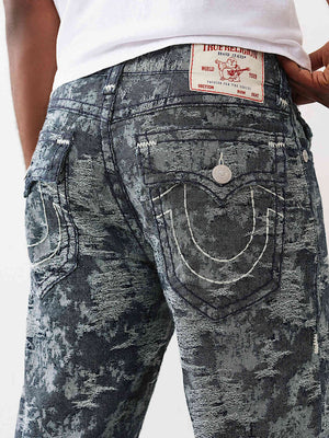 True Religion Jeans Jacquard Bobby Supert Flp 32In Midnight Rider Dark Wash
