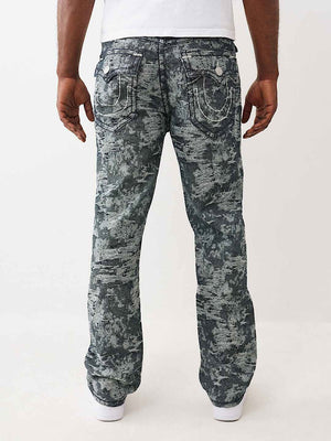 True Religion Jeans Jacquard Bobby Supert Flp 32In Midnight Rider Dark Wash