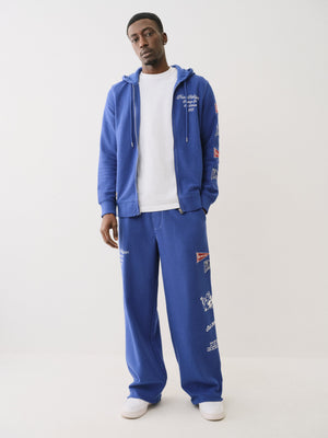 True Religion Reverse Terry Baggy Sweatpant Mazarine Blue