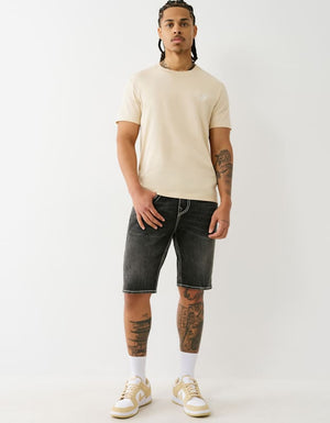 True Religion Ricky Bigt Nf Ovrszd Hs Short Chantey Black Wash