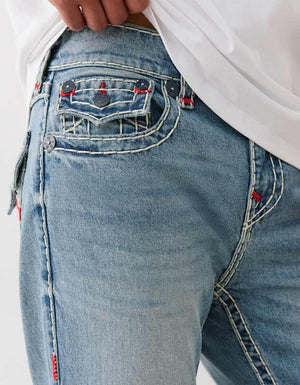 True Religion Ricky Super T Flp Mesh Hs 34In Desperado Light Wash