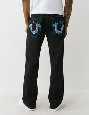 True Religion Billy Sn Flap Mesh 34In 2Sb Black Rinse
