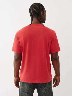 True Religion T-Shirt Mfg Tiger Vintage Trv Red