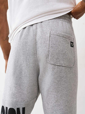 True Religion Knit Panel Tr Jogger Heather Grey
