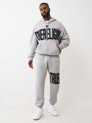 True Religion Knit Panel Tr Jogger Heather Grey
