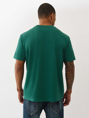 True Religion Terry Applique Tee Evergreen