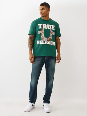 True Religion Terry Applique Tee Evergreen