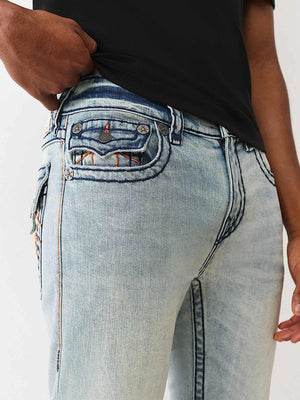 True Religion Ricky Super T Flap 34In Light Wash