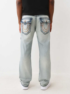 True Religion Ricky Super T Flap 34In Light Wash
