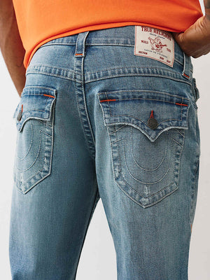 True Religion Billy Sn Flap 34In Seagrass Medium Wash