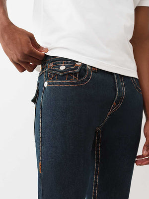 True Religion Jeans Rocco Super T Flap 32In Warm Hearth Rinse Wash
