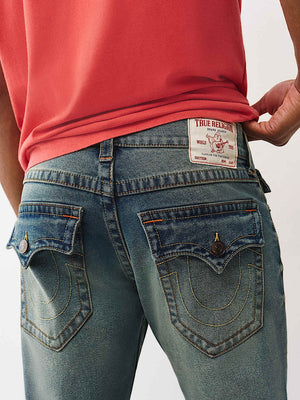 True Religion Ricky Sn Flap 34In Wild Oats Medium Wash