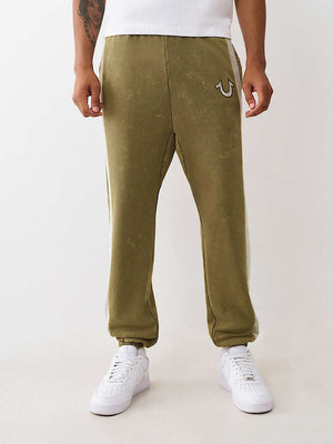 True Religion Jogger Mesh Inset Rusted Kalamata