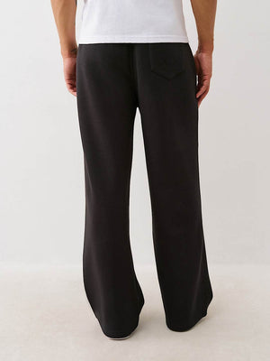 True Religion Bottoms Mesh Baggy Sweatpants Jet Black