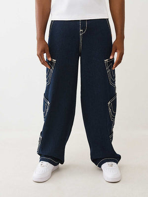 True Religion Baggy Multi Pkt Supert Cargo Body Rinse