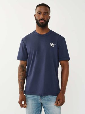 True Religion Ss World Tour Tee Dress Blue