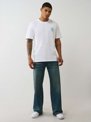 True Religion T-Shirt Ss Registered Hs Spec Optic White