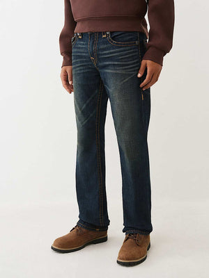 True Religion Jeans Ricky Flap Super T 34In Midnight Spark Dark Wash