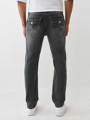 True Religion Rocco Big T Flap 32In Distortion Grey Wash With Rips