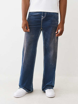 True Religion Jeans Velvet Vinny Super T Flap 34In Blue Velvet Wash