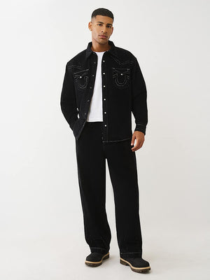 True Religion Danny Cord Sn Pants Jet Black
