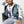 True Religion Jacket Denim Print Retro Varsity Jkt Denim / Winter Wht