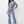 True Religion Mesh Denim Printed Bodysuit Blue