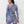 True Religion Mesh Denim Printed Bodysuit Blue