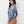 True Religion Mesh Denim Printed Bodysuit Blue