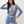 True Religion Mesh Denim Printed Bodysuit Blue
