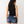 True Religion Embroidered Tank Side Ruched Jet Black