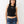 True Religion Embroidered Tank Side Ruched Jet Black