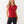 True Religion Crystal Retro T-Shirt Henley Red Dhalia
