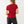 True Religion Crystal Retro T-Shirt Henley Red Dhalia