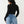 True Religion Horseshoe T-Shirt Charm Cutout Black