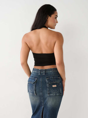 Crystal Halter Top