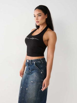 Crystal Halter Top