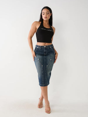 Crystal Halter Top